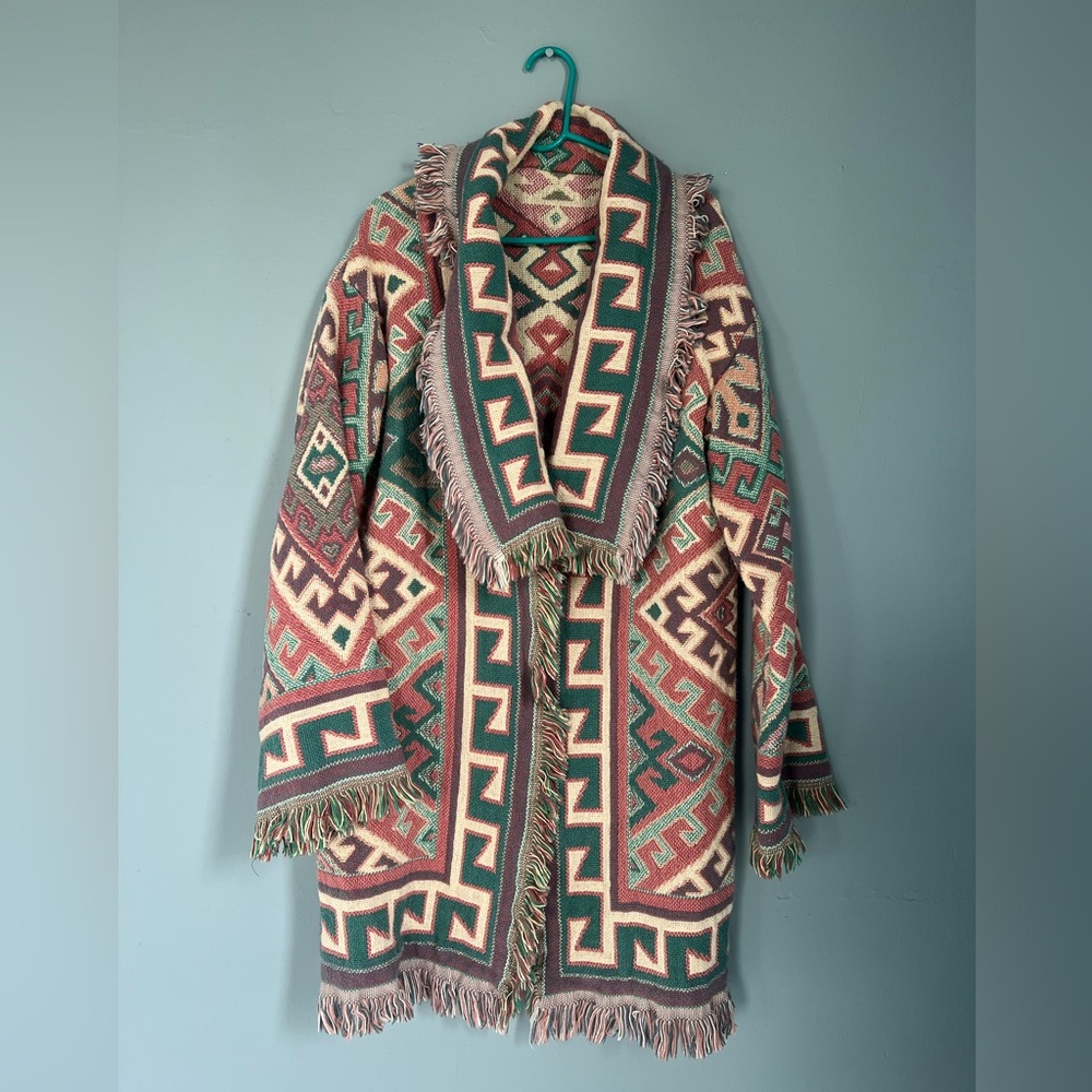 Homemade blanket coat
